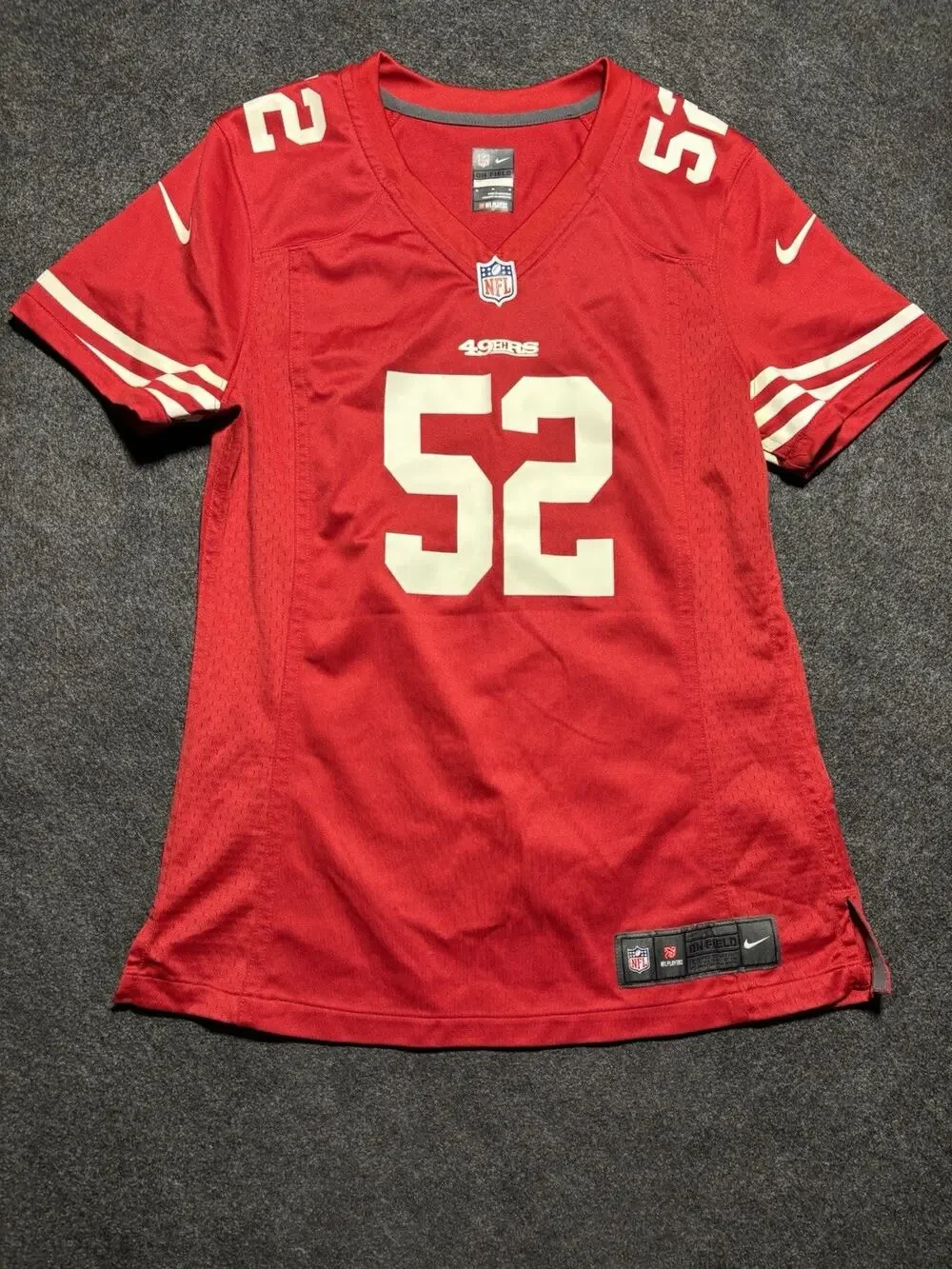 Nike NFL San Francisco 49ers Patrick Willis #52 Red Jersey Size M